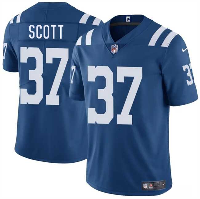 Men & Women & Youth Indianapolis Colts #37 Daniel Scott Blue 2025 Vapor Limited Stitched Jersey->indianapolis colts->NFL Jersey